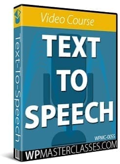 Text-To-Speech Beginners Course - WPMasterclasses.com