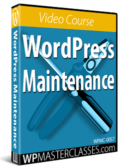WordPress Maintenance - WPMasterclasses.com